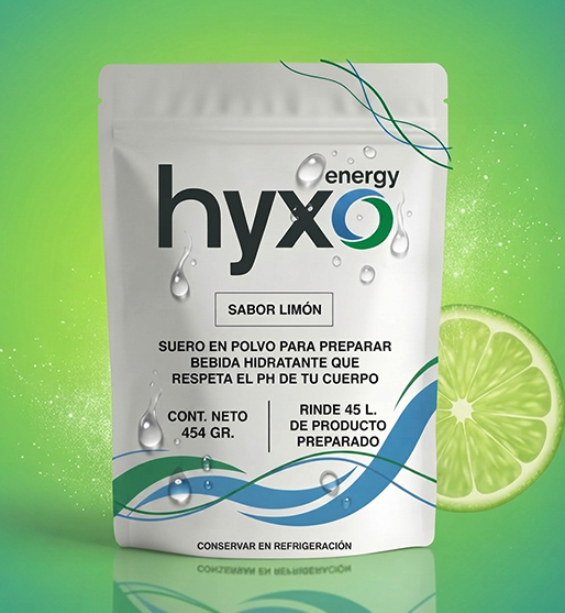 Suero hidratante de 454 gramos hyxo energy