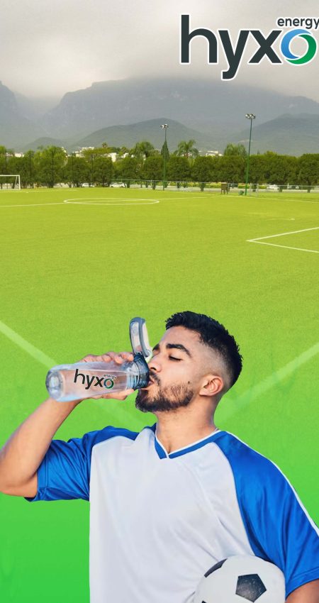Suero en polvo para futbolistas